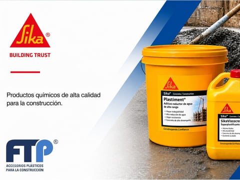 Químicos Sika para construcción, incluyendo aditivos Plastiment