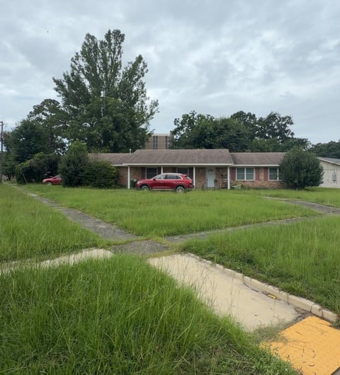 Front yard transformation - before