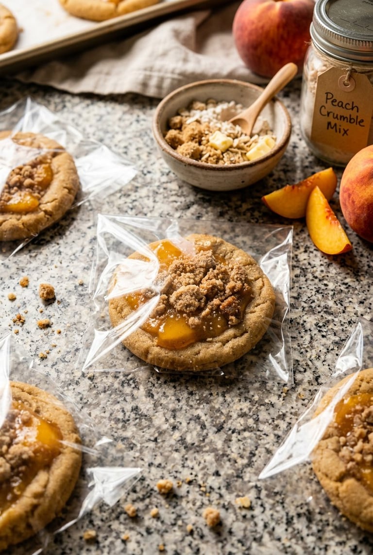 Peach Crumble Cookies