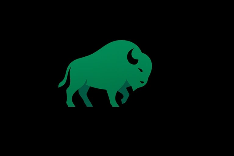 Logo GRUPO MW - silueta de bisonte verde