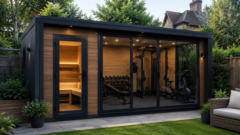 NEW MODULAR PERSONAL GYM & TWO-PERSON SAUNA