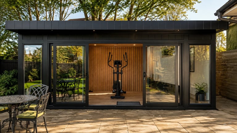 16FT × 10FT REFURBISHED GARDEN GYM AND SAUNA UNIT