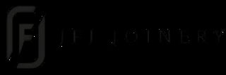 FJ Joinery logo with stylized F letter in dark design
