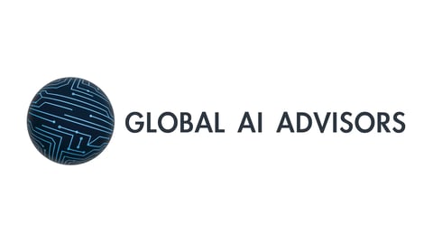 Global AI Advisors logo with blue circuit pattern circle and text