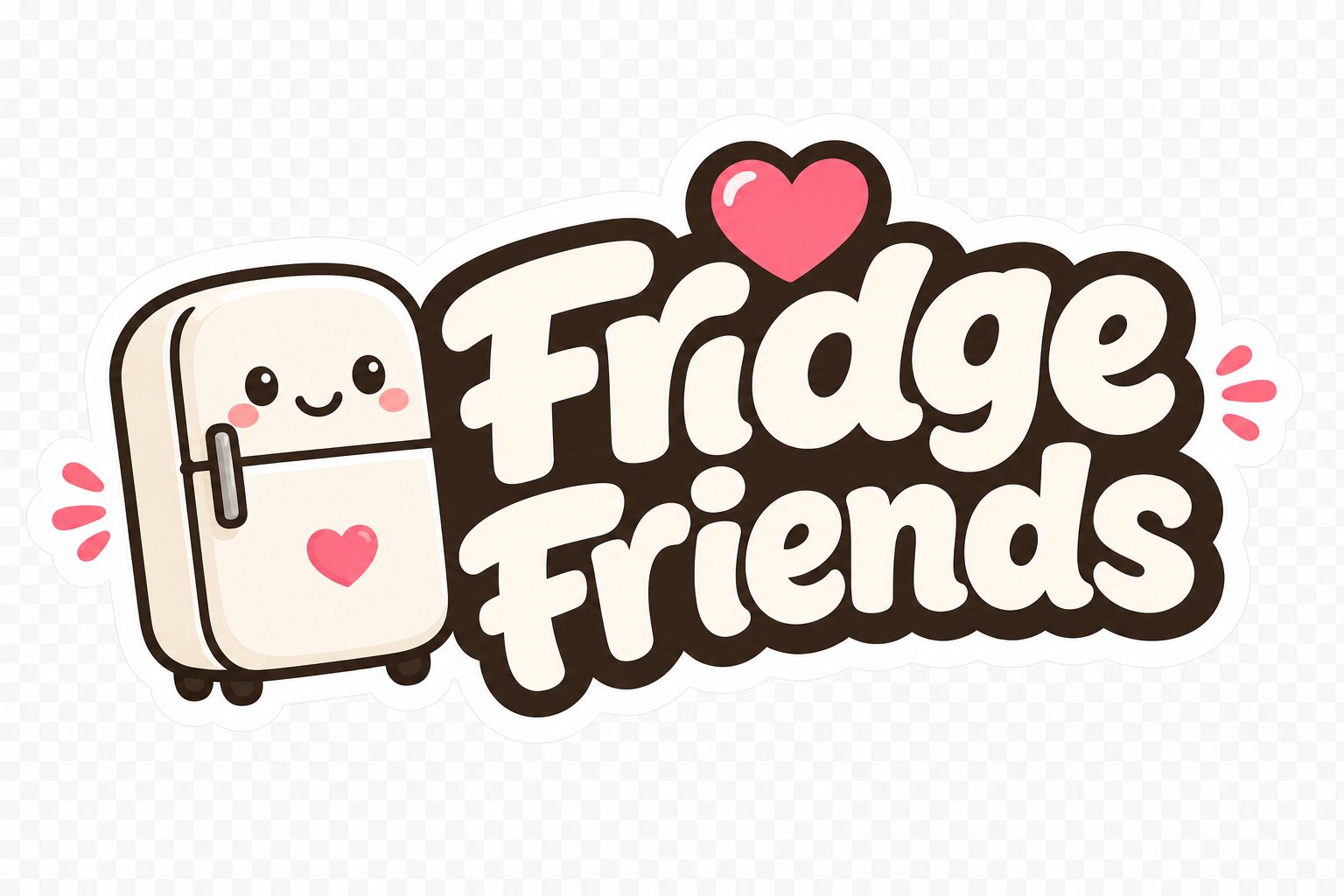 Fridge Friends mascot, the smiling refrigerator