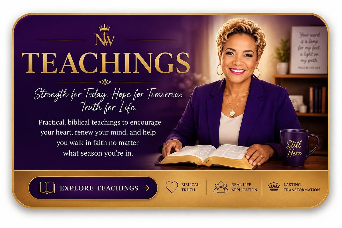 Pastor Nicole teaching from the heart with warmth and conviction