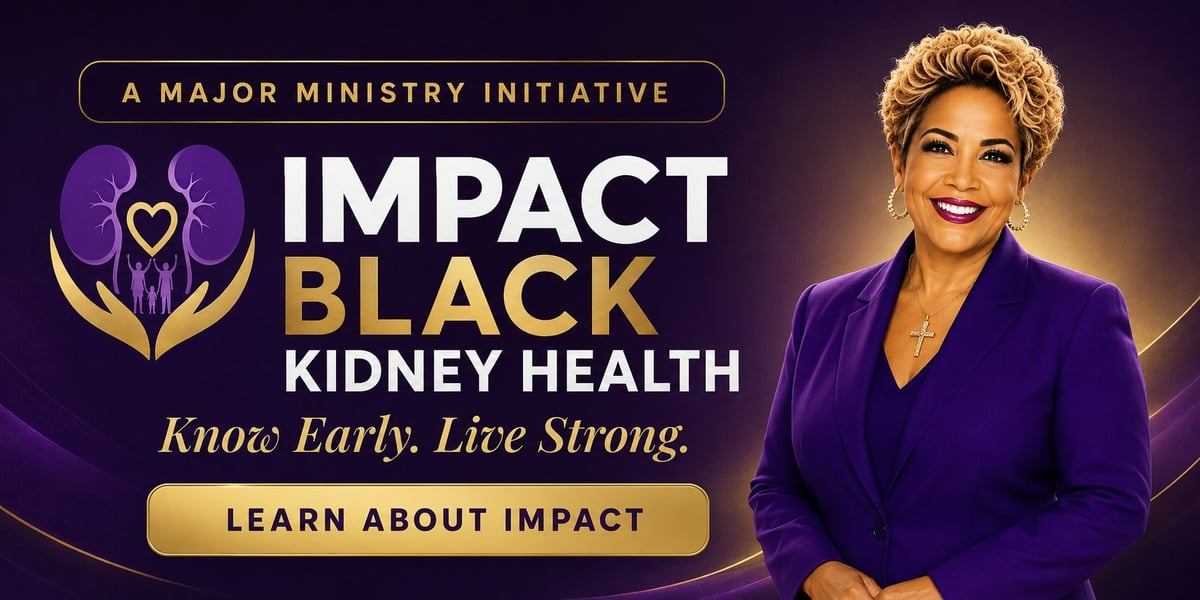 IMPACT Black Kidney Health, a major Nicole Washington Ministries initiative founded to help Black patients, families and communities know early and live strong.