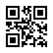 QR code with black and white square pattern for scanning