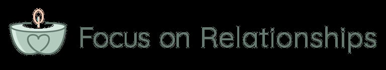 Focus on Relationships logo featuring a heart inside a bowl with text