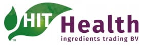 HIT Health Ingredients Trading BV logo featuring a green leaf symbol with company name in text