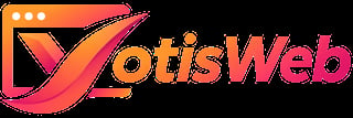 YotisWeb logo featuring a stylized checkmark in orange and pink gradient with browser window icon