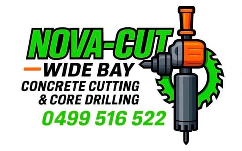 Nova-Cut Wide Bay Concrete Cutting & Core Drilling logo — 0499 516 522