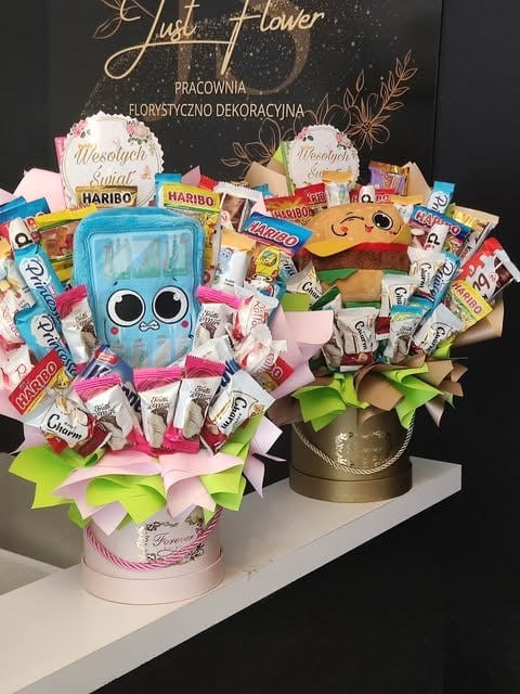 FlowerBox Haribo z Pluszowymi Misiami