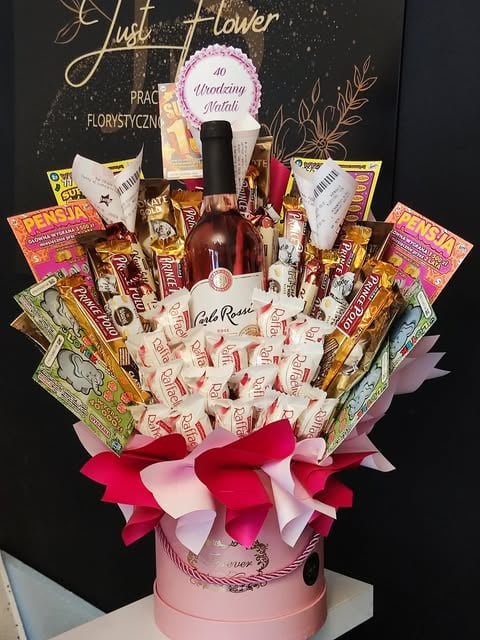 FlowerBox Wino i Kosmetyki w Różu