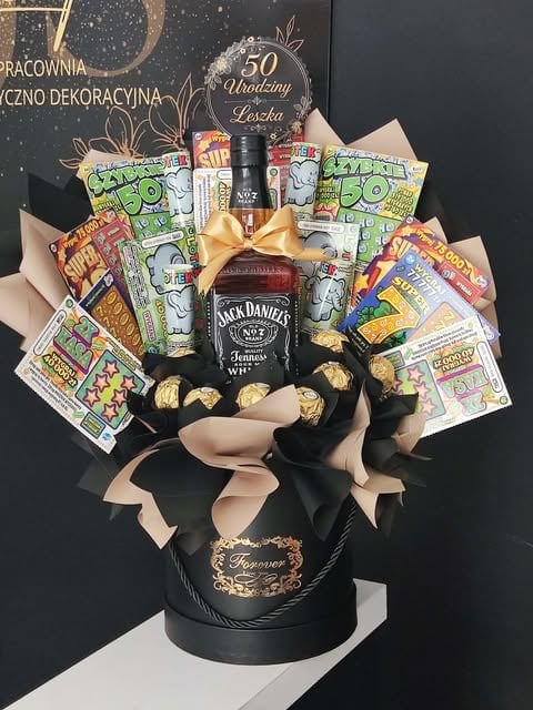 FlowerBox Jack Daniels ze Zdrapkami