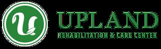 Upland Rehabilitation and Care Center logo with a green circular icon