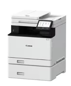 Canon i-SENSYS multifunction laser printer with touchscreen and document feeder