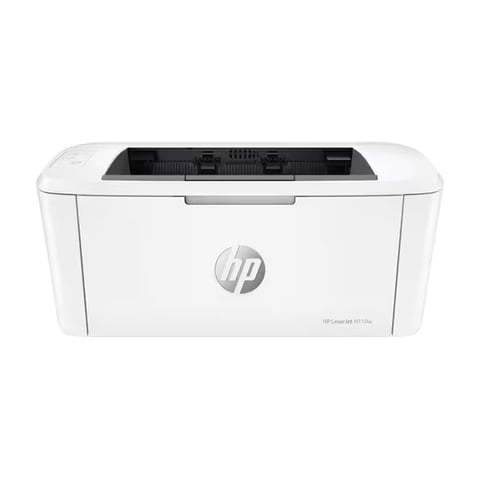 HP LaserJet Pro M110w white compact laser printer with black top panel