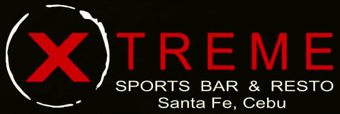 Xtreme Sports Bar and Resto logo featuring red X symbol and text, located in Santa Fe, Cebu