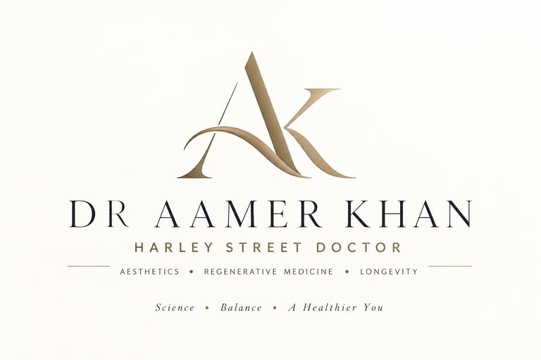 Dr Aamer Khan — Harley Street Doctor — Aesthetics, Regenerative Medicine, Longevity