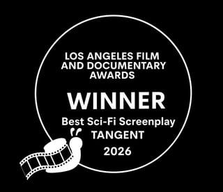 Los Angeles Film and Documentary Awards winner badge for Best Sci-Fi Screenplay — Tangent 2026