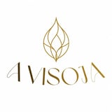 Avisona logo with ornate gold leaf symbol above elegant text in tan and brown colors