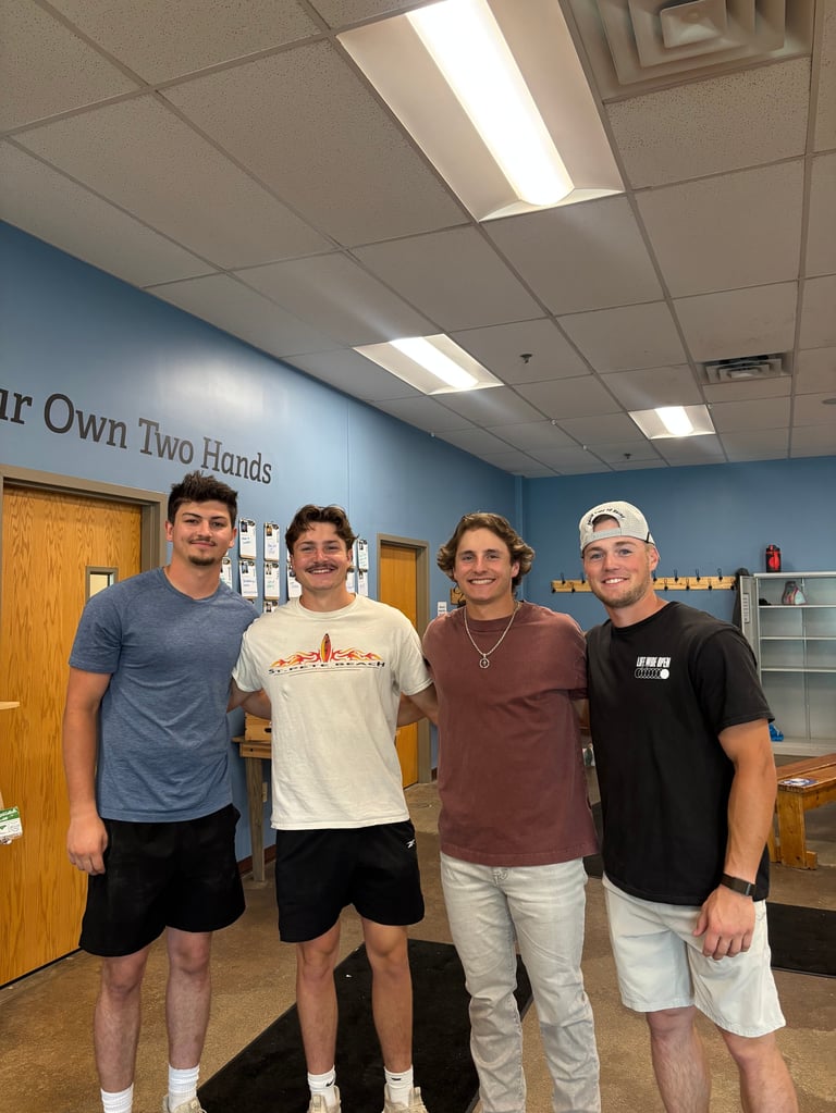 Dalton Kesti and the Lakeside Outdoors crew volunteering at Feed My Starving Children
