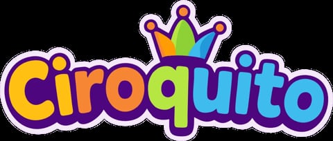 Ciroquito logo with colorful rainbow gradient text and a crown icon above