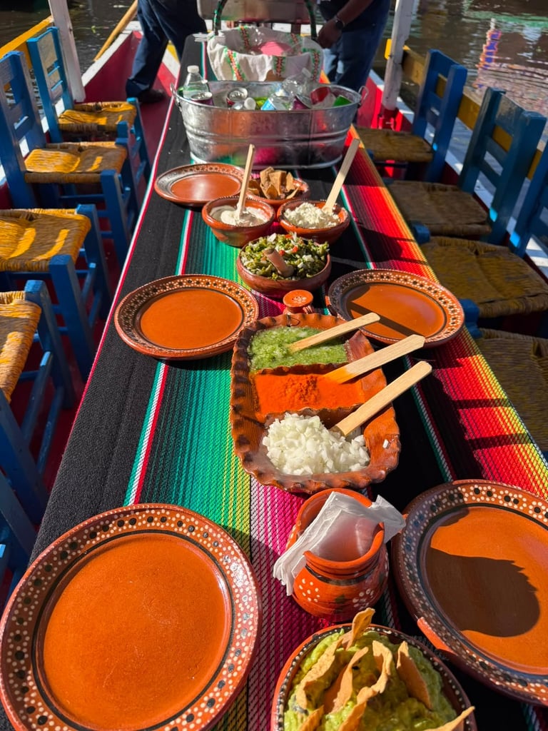 Tacos Premium — comida mexicana a bordo de trajinera