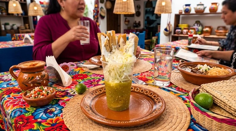 Paquete Flautas — comida mexicana a bordo de trajinera