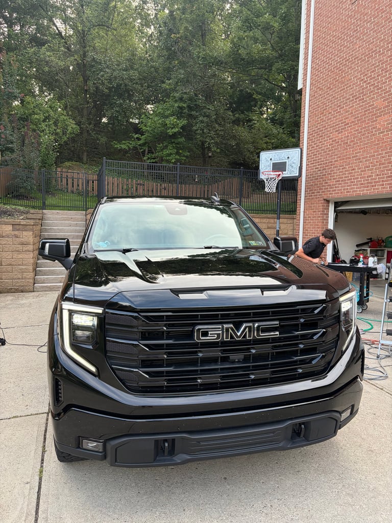 Showroom-fresh truck exterior with a spotless, glossy finish