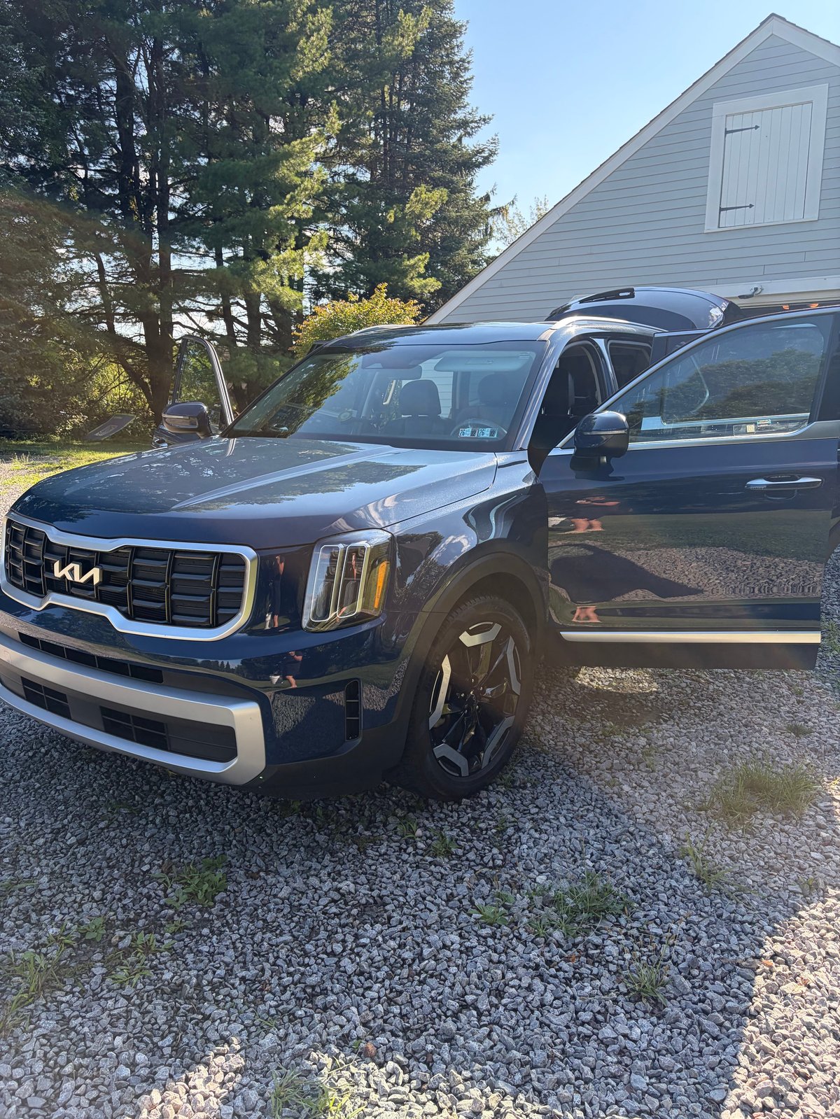 This showroom-fresh SUV with a clean, glossy paint finish