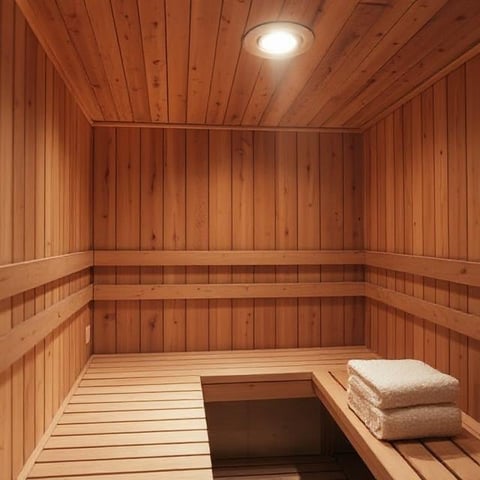Hot tub with steam rising in outdoor setting