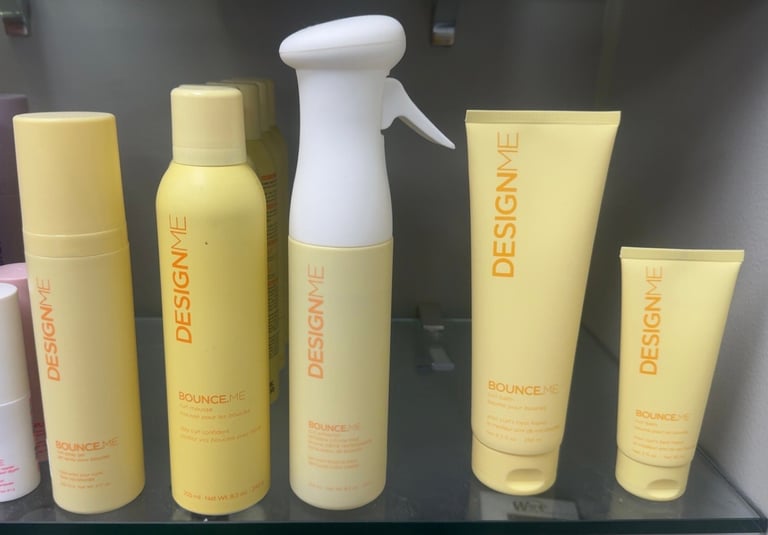 DESIGNME BOUNCE.ME Curl Spray Gel, Curl Mousse, Curl Enhancer Mist and Curl Balm