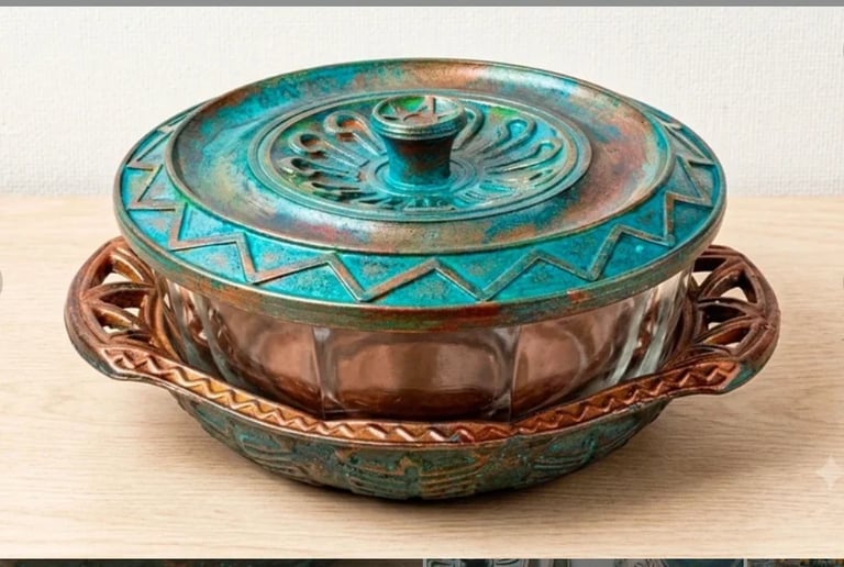 Highlander sugar bowl from the 1970s PRL – artistic upcycling | after restoration