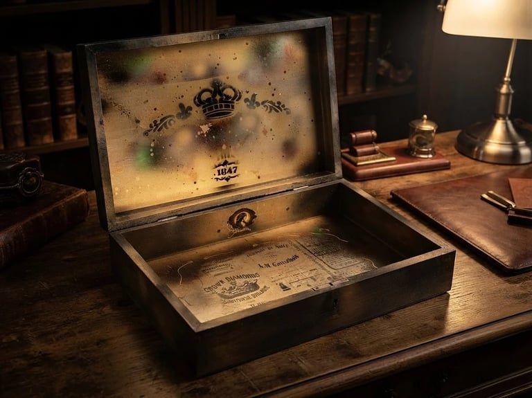 Unique box with Krakow motif — restored 1960s, exclusive gift for him