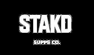 STAKD Supps Co. logo in white text on black background