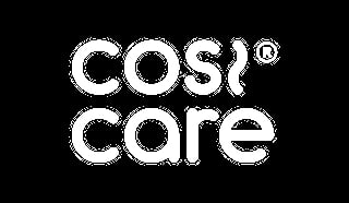 COST care logo in white text on black background with registered trademark symbol