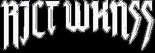 Rick Wharss logo in bold white gothic lettering on black background