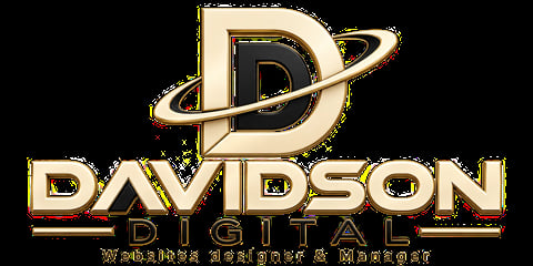Davidson Digital logo with gold letter D and orbiting ring
