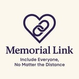Memorial Link heart and chain link icon