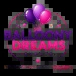 Balloony Dreams Events — purple and pink watercolor floral logo