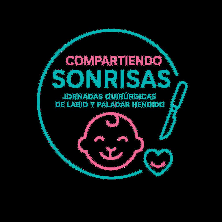 Logo del programa Compartiendo Sonrisas — jornadas quirúrgicas de labio y paladar hendido