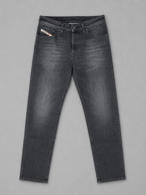 Pantalon Grey Regular Fit Mid Waist Tapered Leg