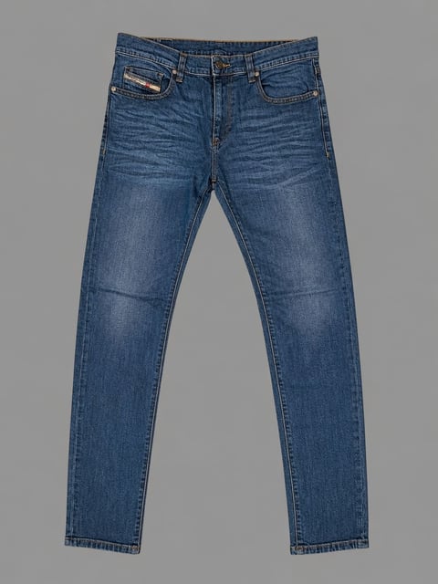 Pantalon Med Wash Slim Fit Mid Waist Slim Leg