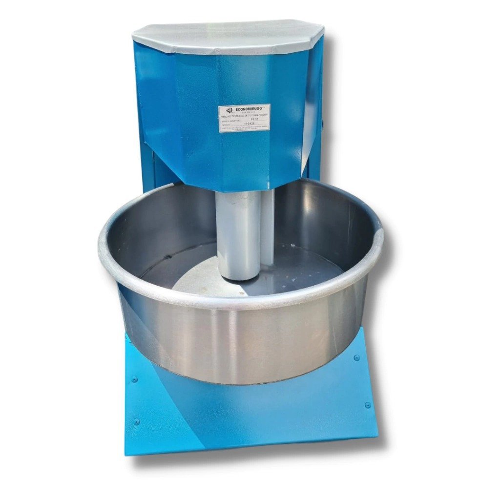 Molinilla para 20 kg con cazo de acero inoxidable y acabado laminado — Molinilla 20 kg Laminada Cazo Acero MOL20CA Economirugo