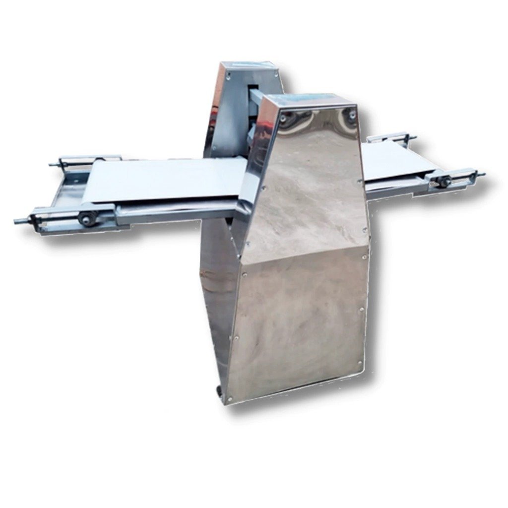 Mini laminadora compacta con base brillante en acero inoxidable para producción continua — MLB Economirugo