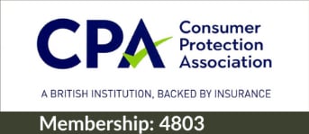 CPA Consumer Protection Association membership logo, number 4803