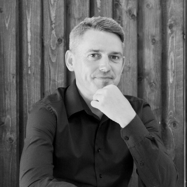 Stuart — Director at G-EN Contractors, black and white portrait