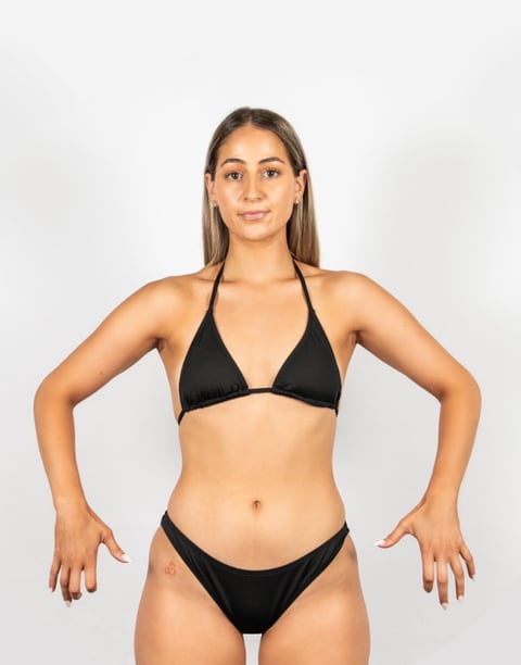 Spray tan pose 1 front facing at Sugarcoat Unley